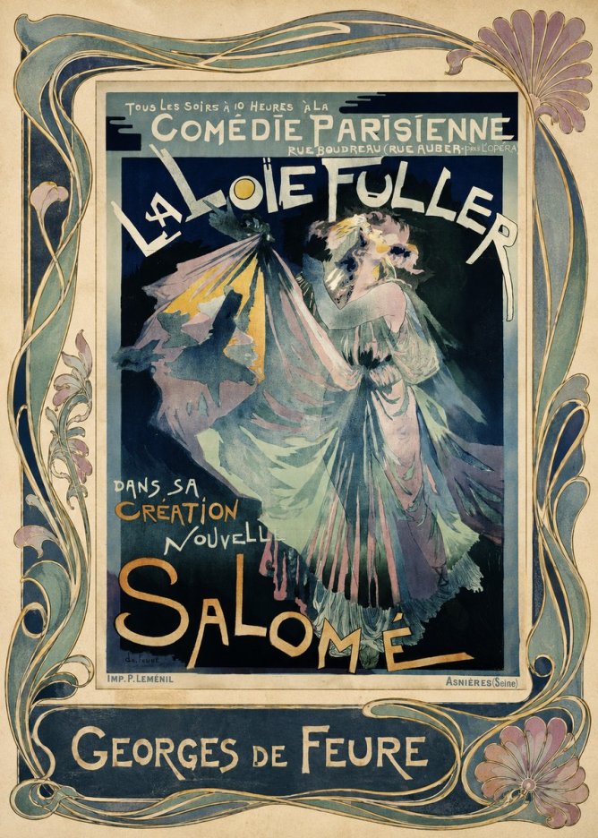 Georges de Feure La Loïe Fuller - Salomé I No1 - Juliste