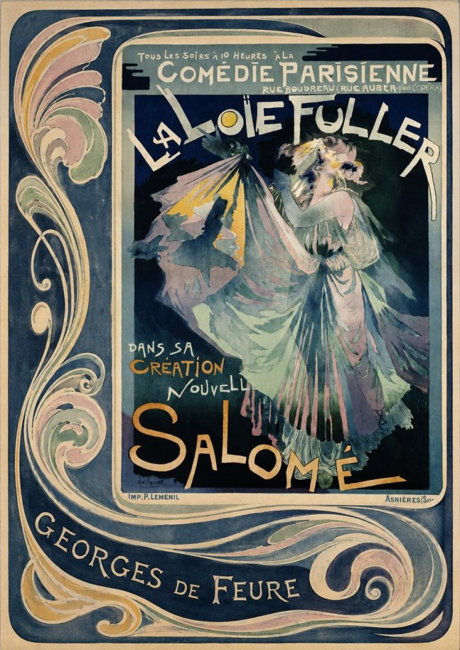 Georges de Feure La Loïe Fuller - Salomé I No2 - Juliste