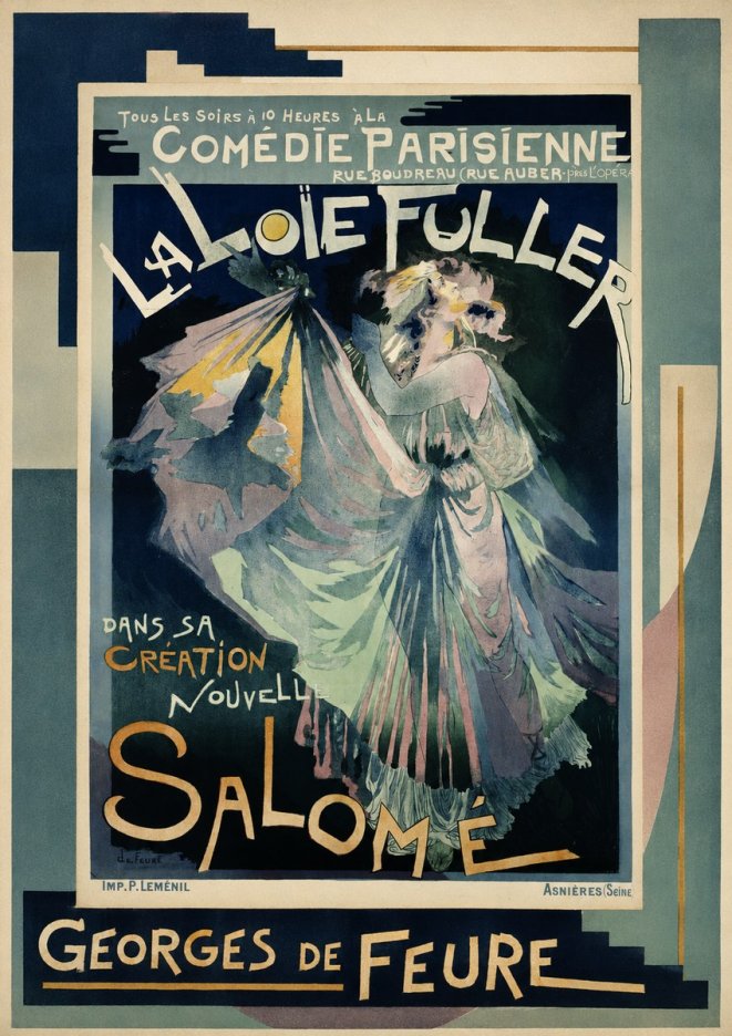 Georges de Feure La Loïe Fuller - Salomé I No3 - Juliste