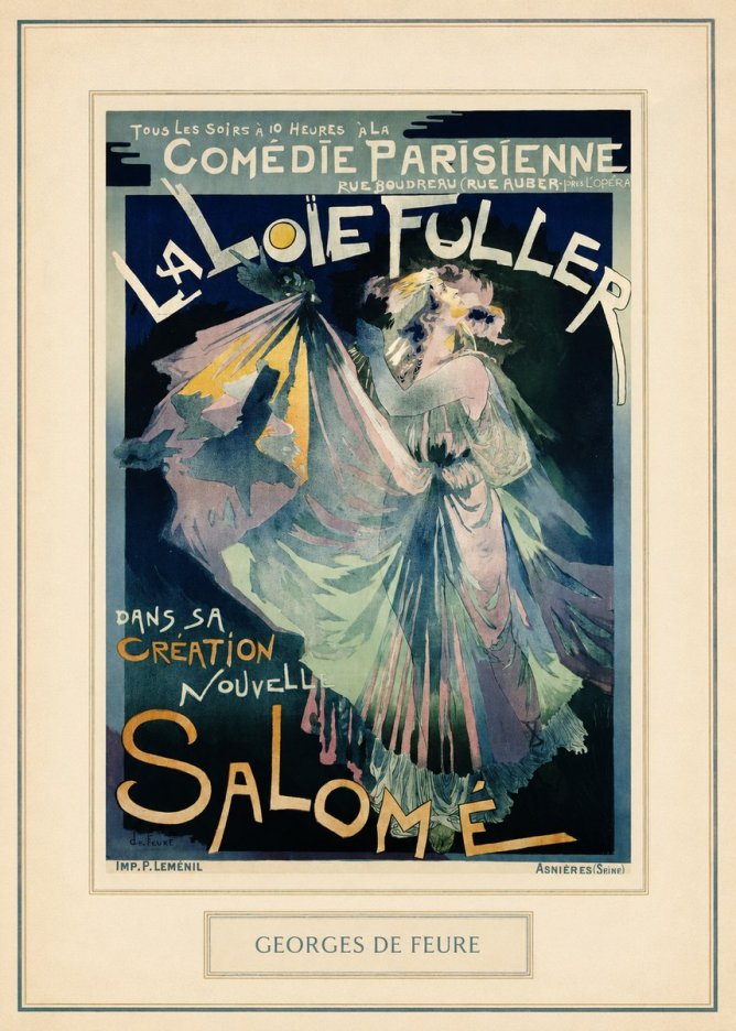 Georges de Feure La Loïe Fuller - Salomé I No4 - Juliste