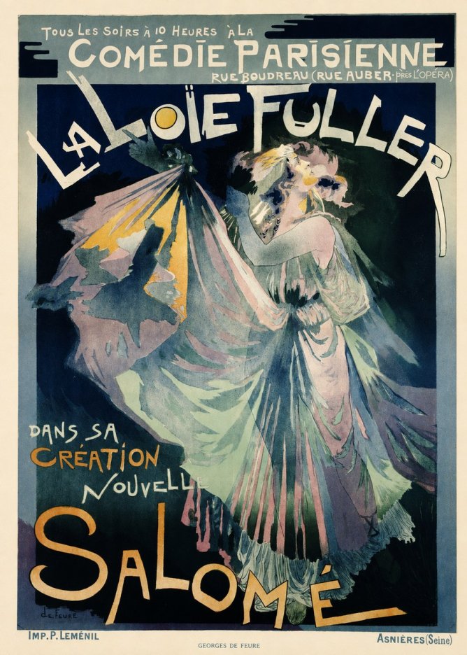 Georges de Feure La Loïe Fuller - Salomé I No6 - Juliste