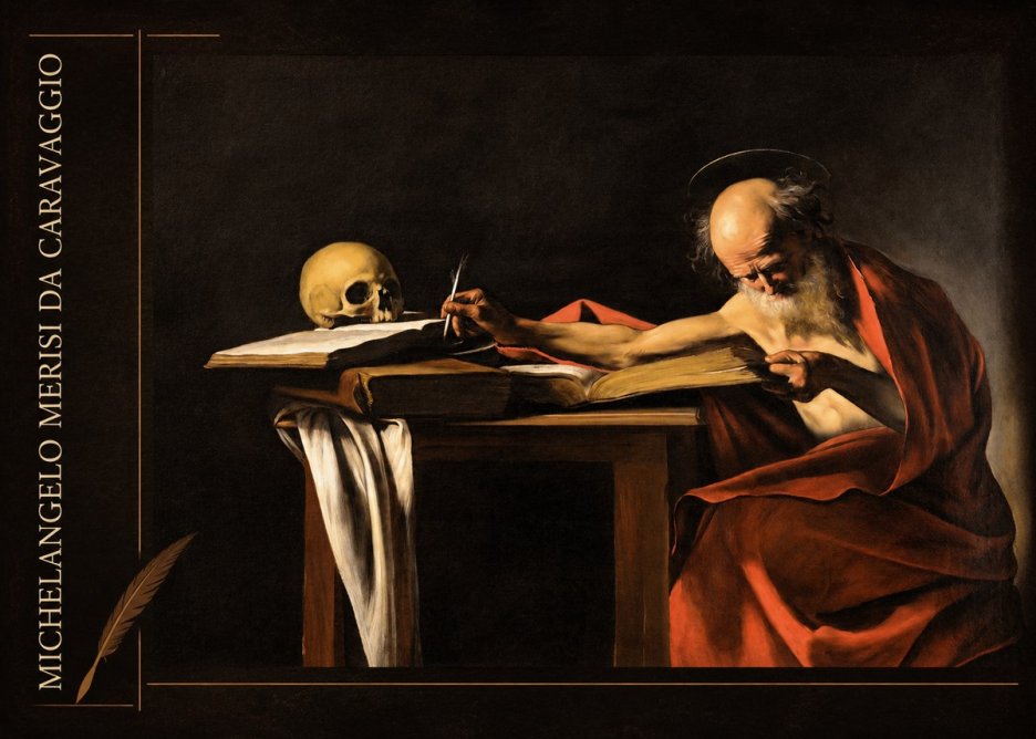 Michelangelo Merisi da Caravaggio Saint Jerome Writing II No2 - Juliste
