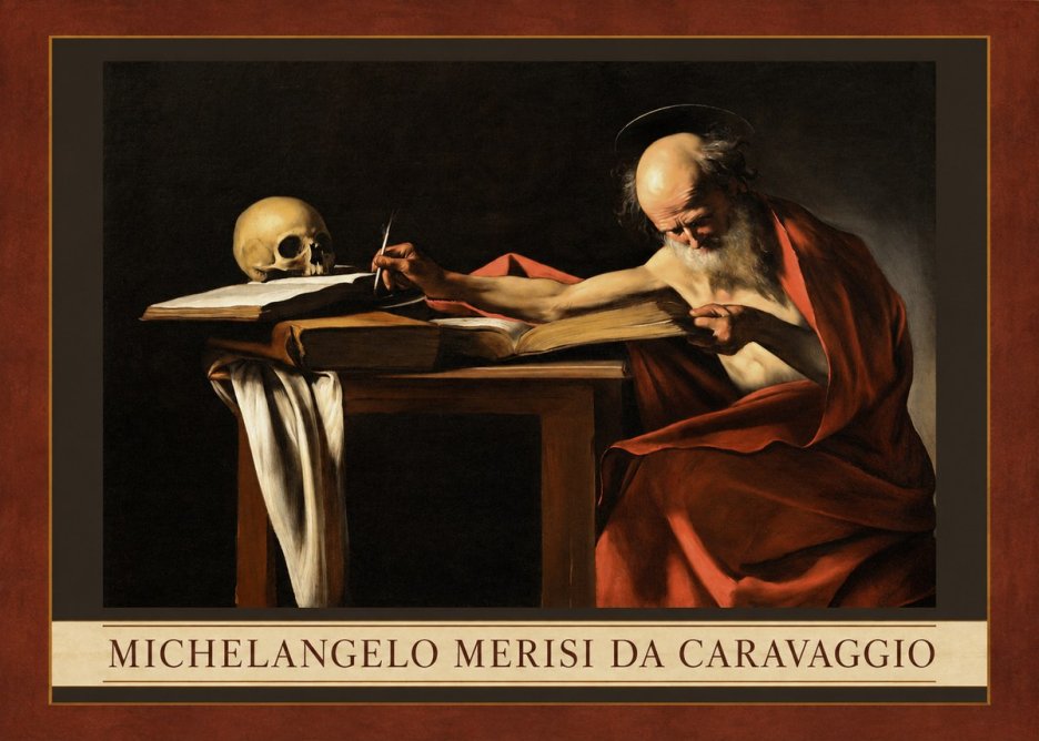 Michelangelo Merisi da Caravaggio Saint Jerome Writing II No3 - Juliste