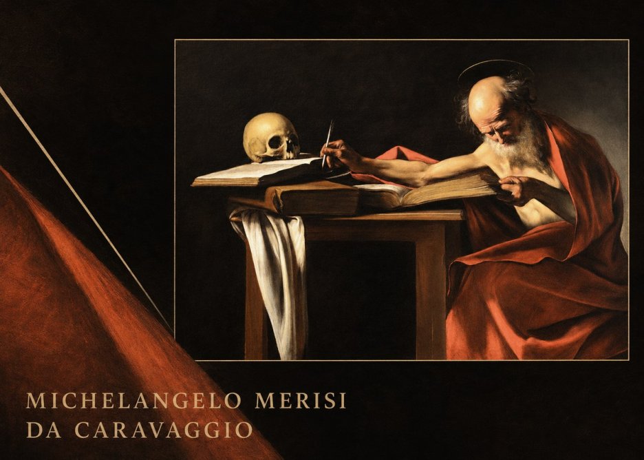 Michelangelo Merisi da Caravaggio Saint Jerome Writing II No6 - Juliste