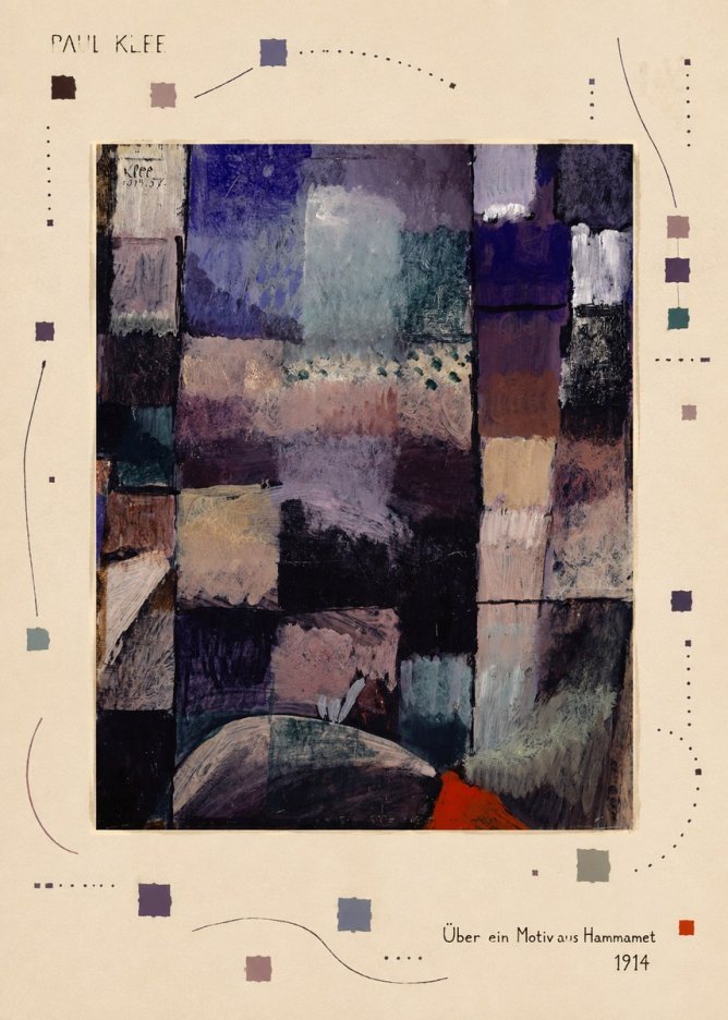 Paul Klee Über Ein Motiv Aus Hammamet No3 - Juliste