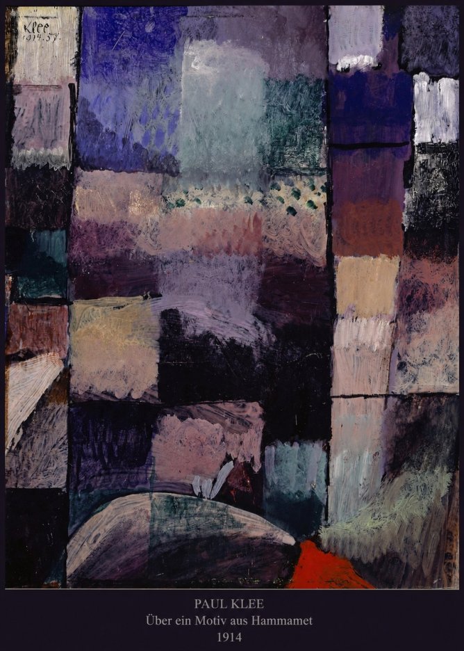 Paul Klee Über Ein Motiv Aus Hammamet No5 - Juliste