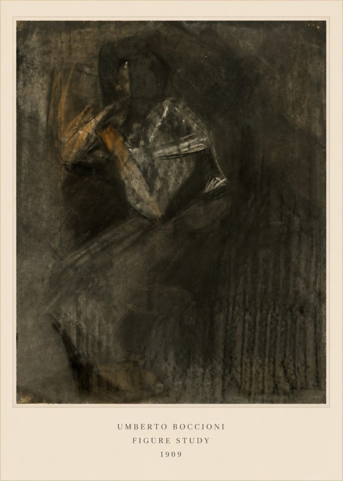 Umberto Boccioni Figure Study I No6 - Juliste