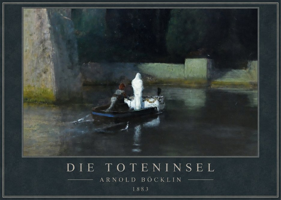 Arnold Böcklin Die Toteninsel IV No1 - Juliste
