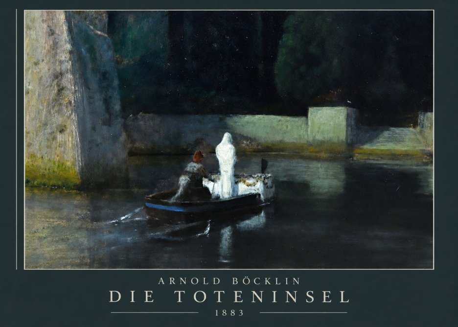 Arnold Böcklin Die Toteninsel IV No3 - Juliste