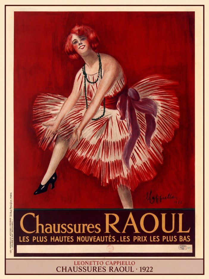 Leonetto Cappiello Chaussures Raoul No4 - Juliste