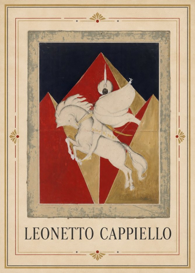 Leonetto Cappiello Rider on a White Horse No1 - Juliste