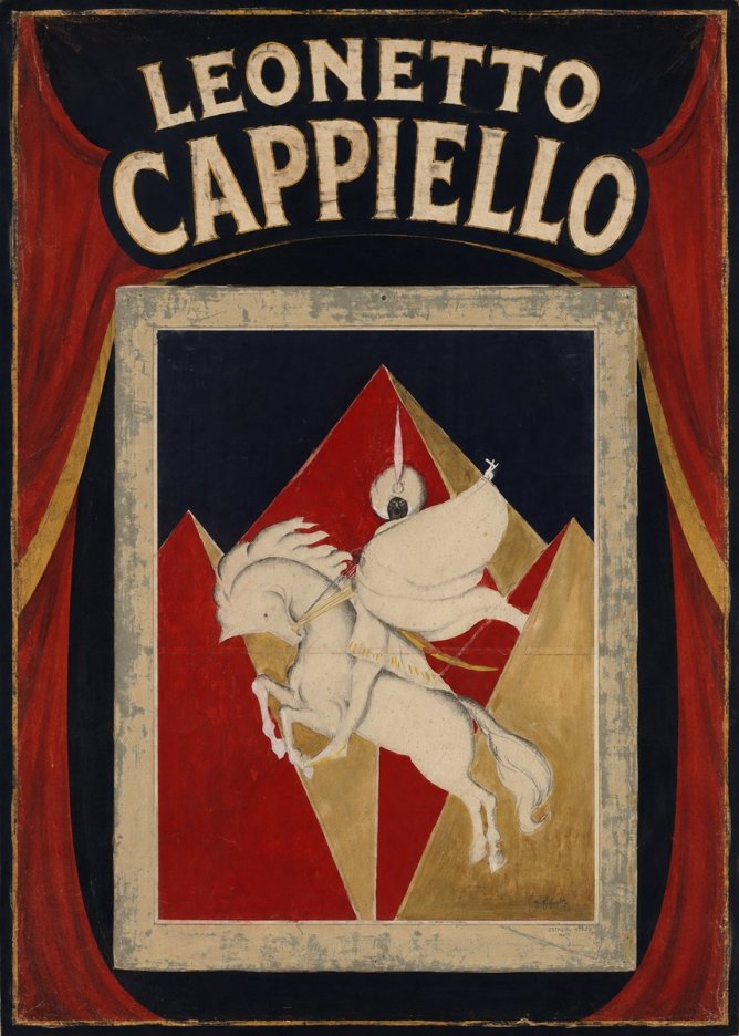 Leonetto Cappiello Rider on a White Horse No5 - Juliste