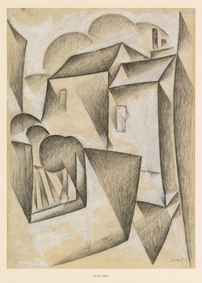 Juan Gris Houses in Paris No5 - Juliste