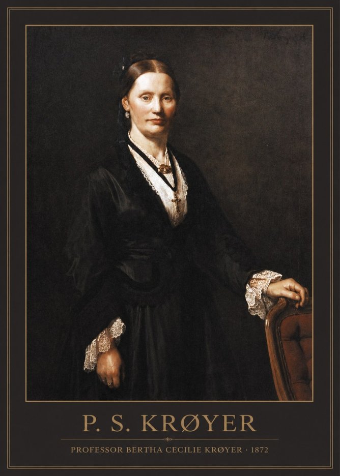 P.S. Krøyer Professor Bertha Cecilie Krøyer No1 - Juliste