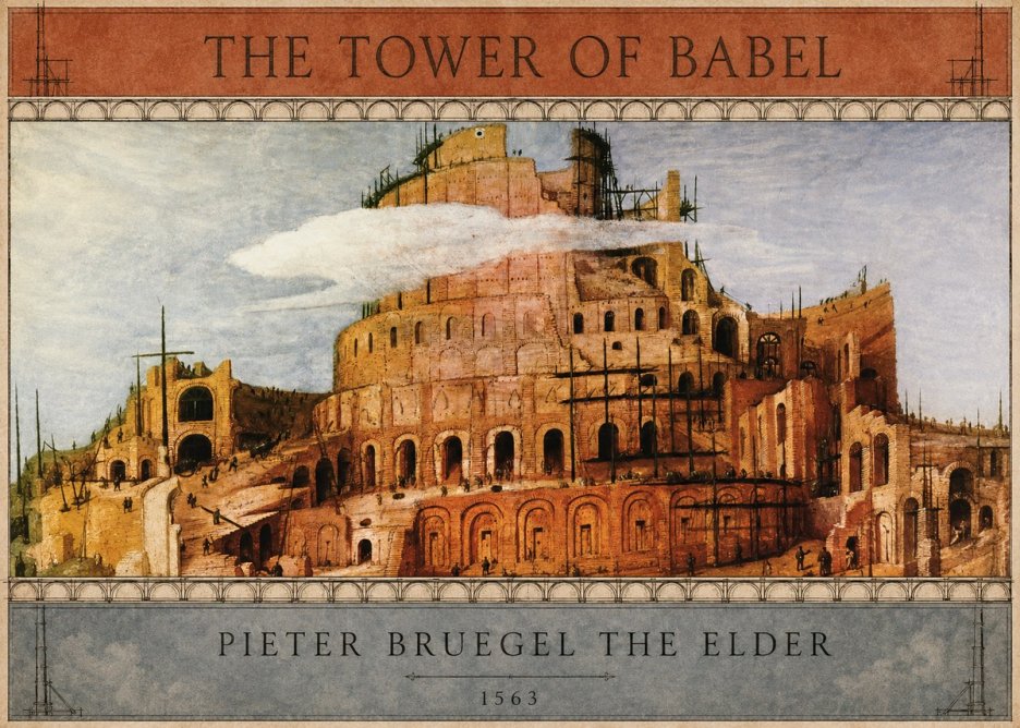 Pieter Bruegel The Tower of Babel XI No3 - Juliste