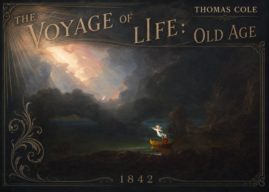 Thomas Cole The Voyage of Life: Old Age III No2 - Juliste