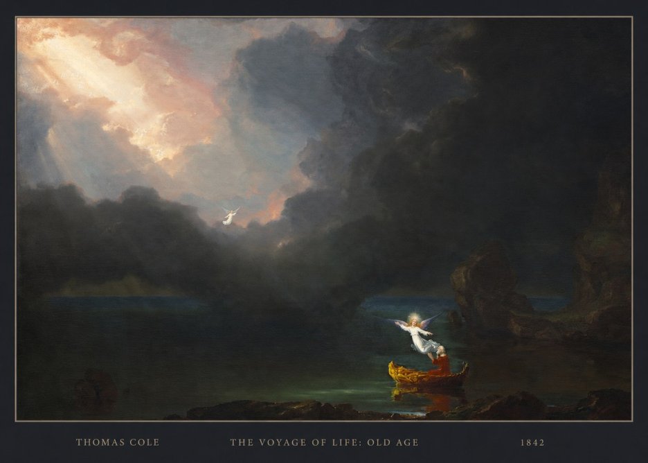 Thomas Cole The Voyage of Life: Old Age III No4 - Juliste