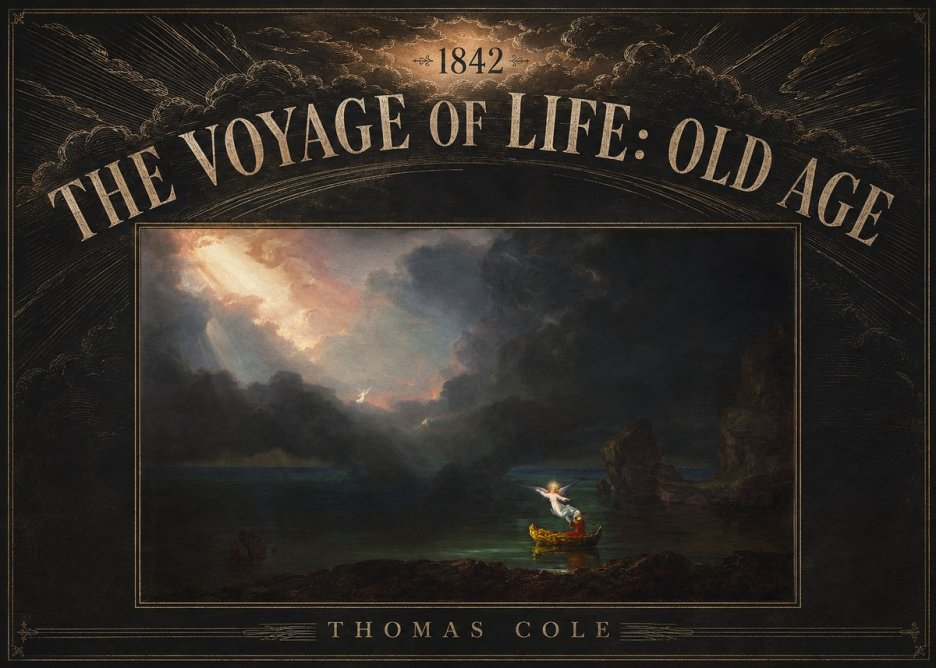Thomas Cole The Voyage of Life: Old Age III No5 - Juliste