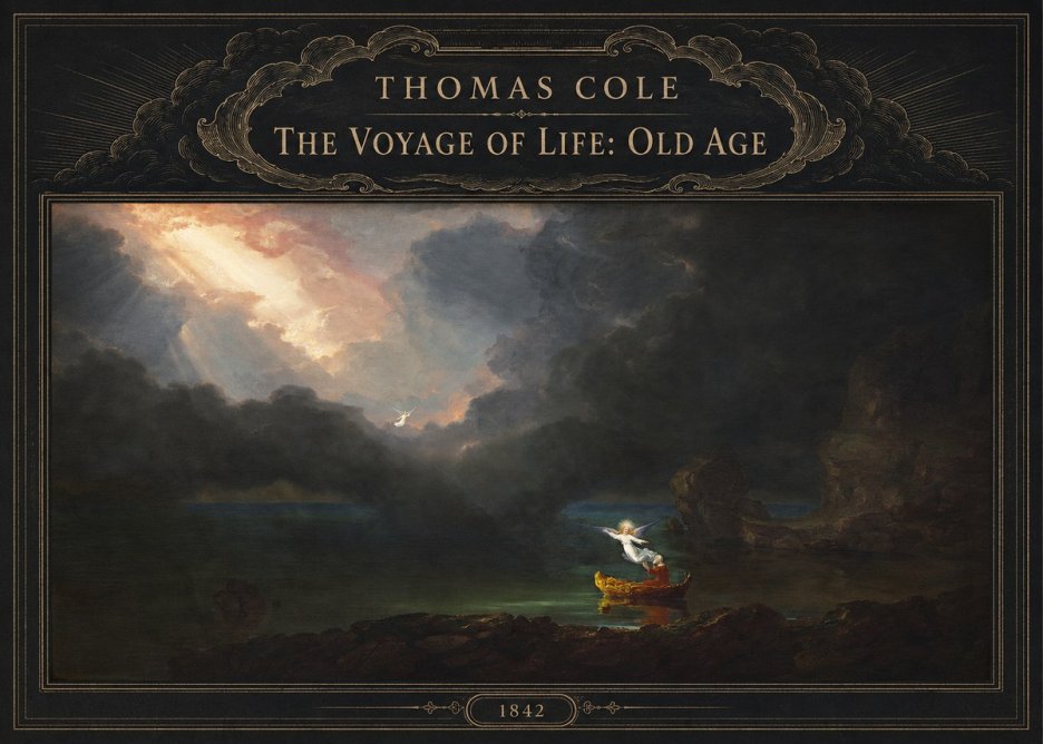 Thomas Cole The Voyage of Life: Old Age III No6 - Juliste