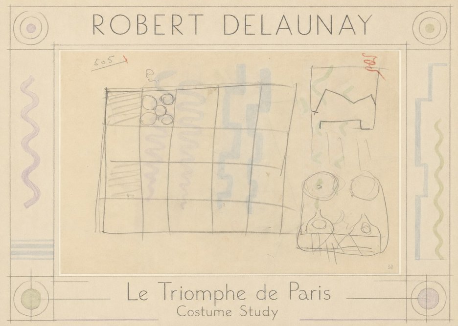 Robert Delaunay Le Triomphe De Paris - Costume Study No1 - Juliste