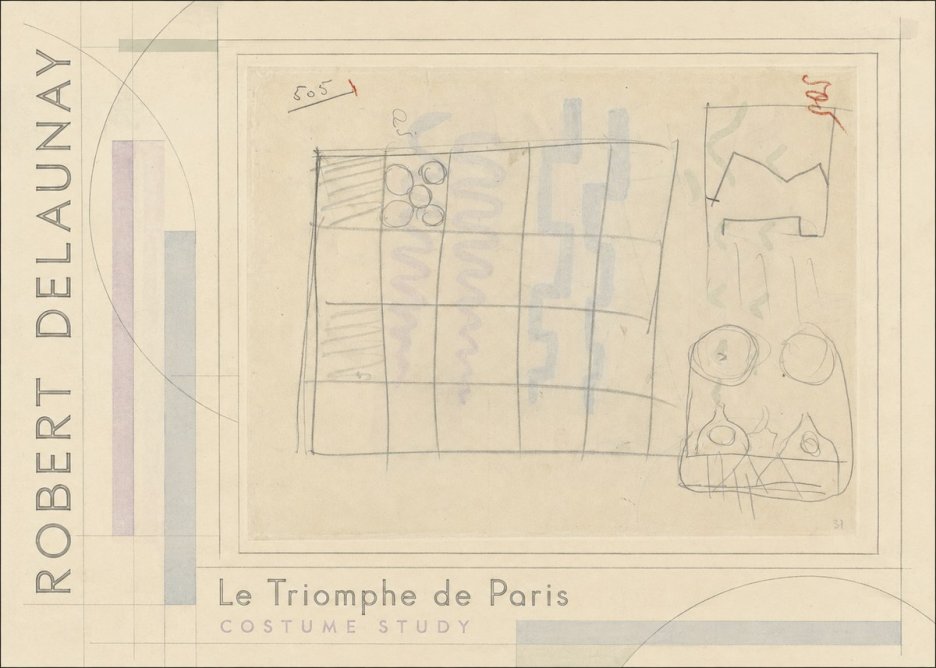 Robert Delaunay Le Triomphe De Paris - Costume Study No2 - Juliste