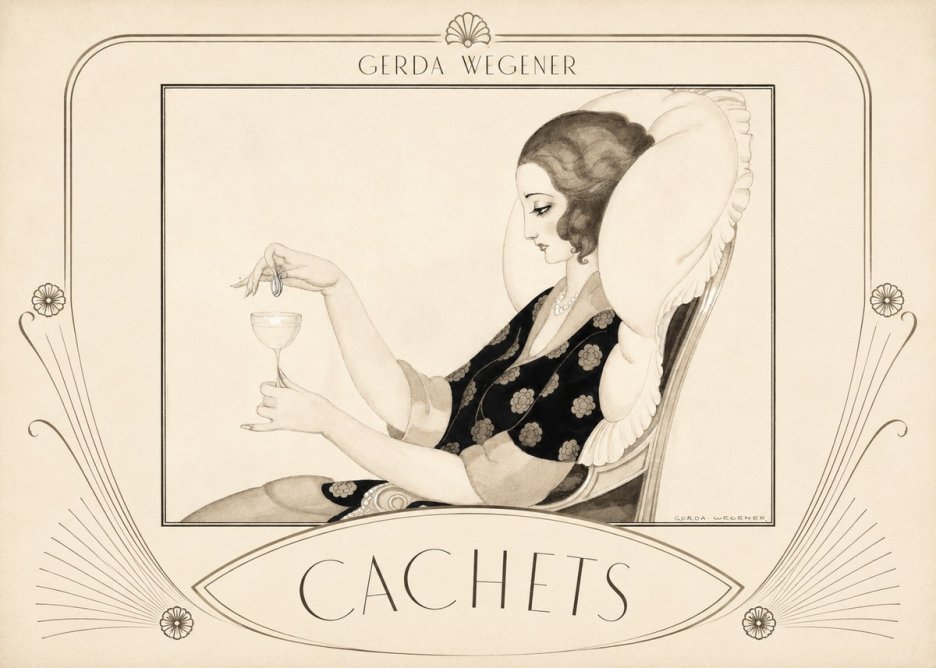 Gerda Wegener Cachets No3 - Juliste