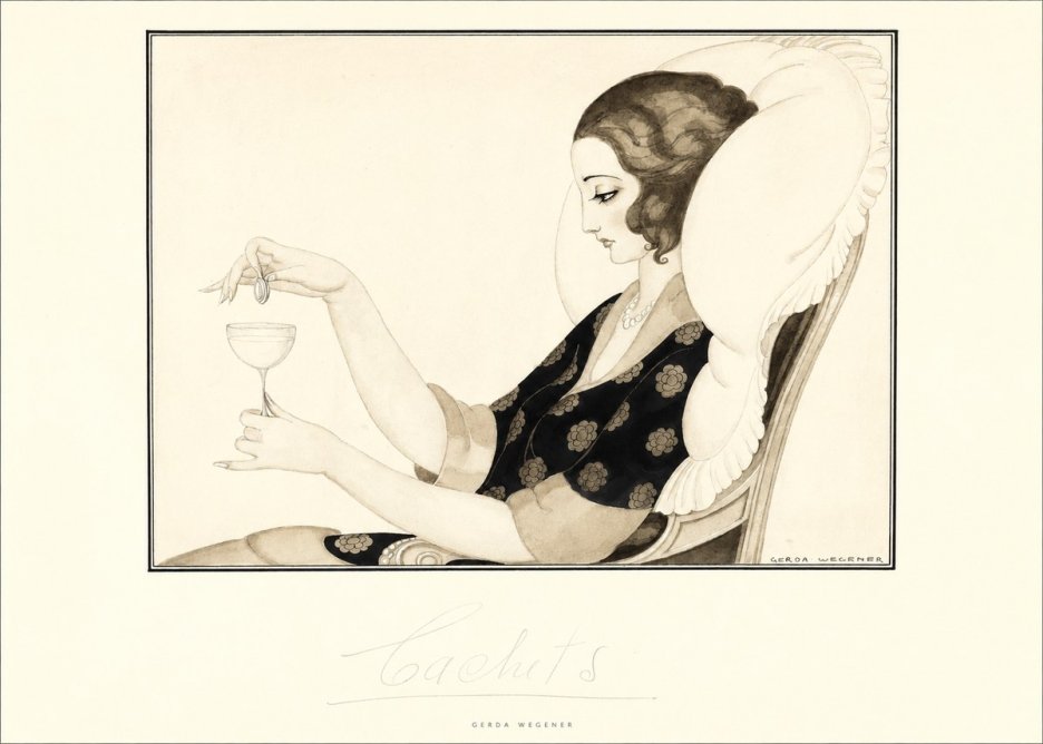 Gerda Wegener Cachets No5 - Juliste