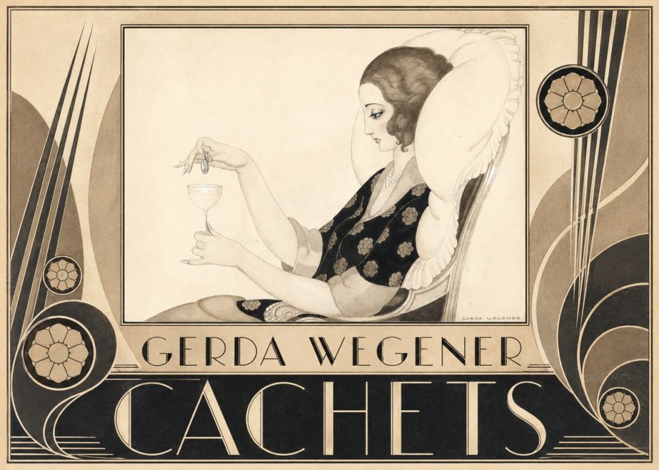 Gerda Wegener Cachets No6 - Juliste