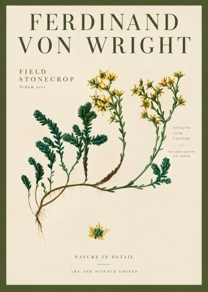 Ferdinand von Wright Botanical Study No4 - Juliste