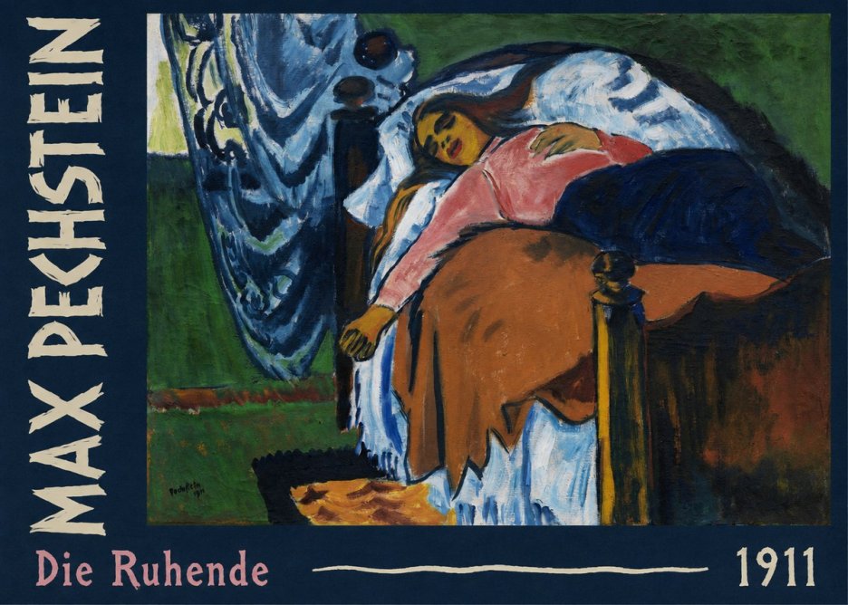 Max Pechstein Die Ruhende No2 - Juliste