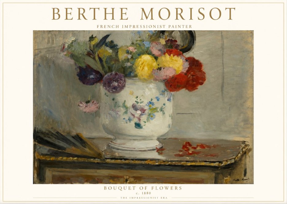 Berthe Morisot Bouquet of Flowers No1 - Juliste