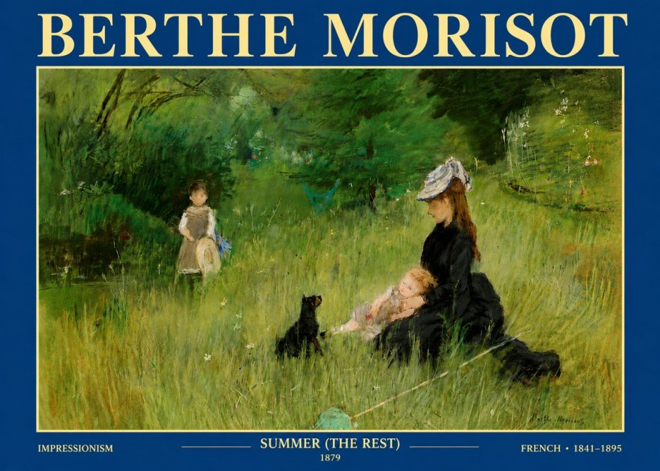 Berthe Morisot Summer (the Rest) No4 - Juliste