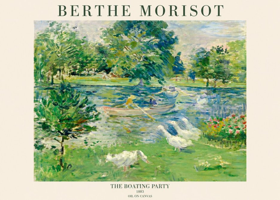 Berthe Morisot The Boating Party No1 - Juliste