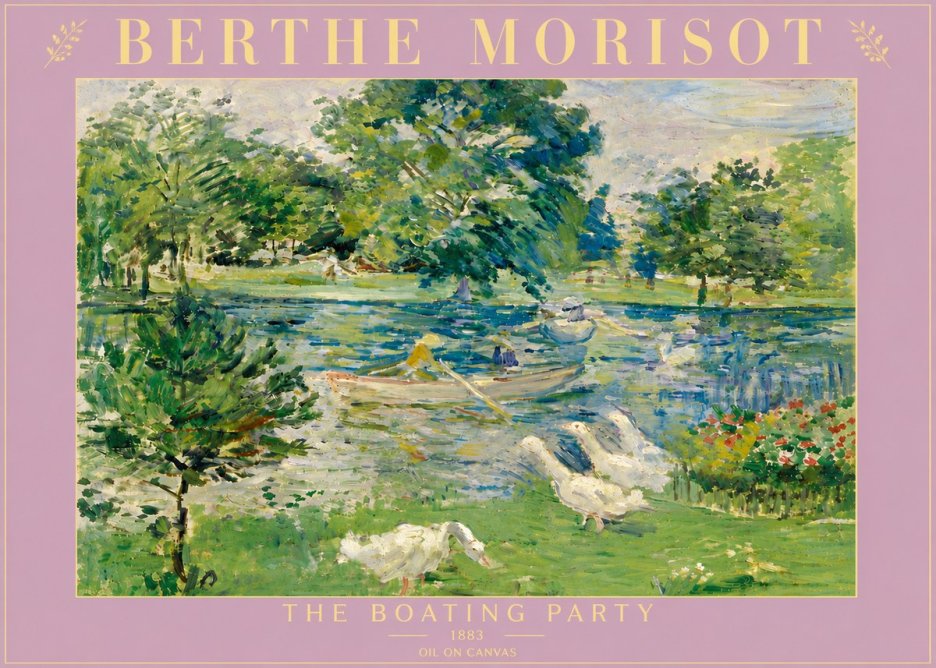 Berthe Morisot The Boating Party No5 - Juliste