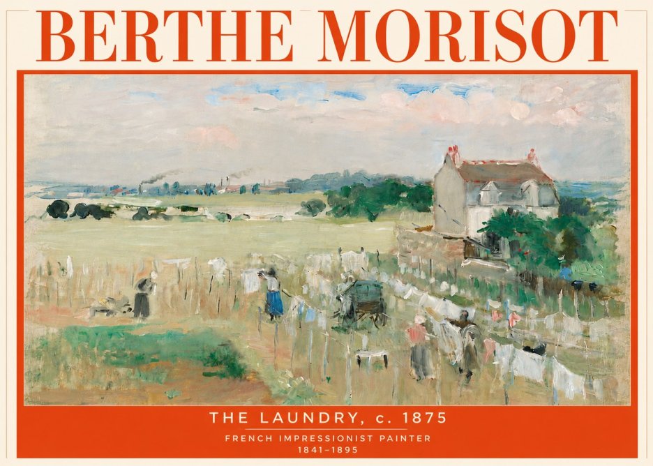 Berthe Morisot The Laundry No6 - Juliste