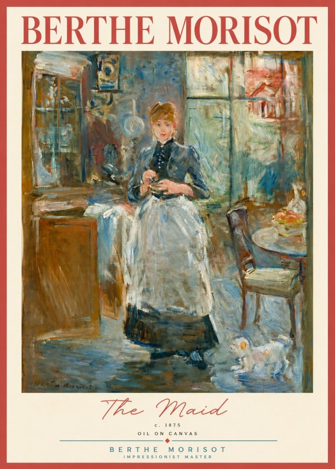 Berthe Morisot The Maid No3 - Juliste