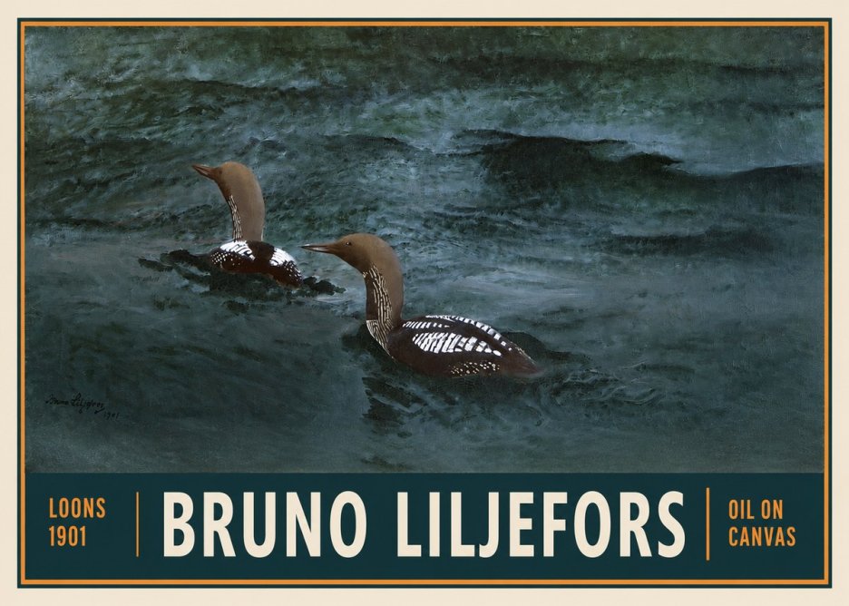 Bruno Liljefors Loons · 1901 No2 - Juliste