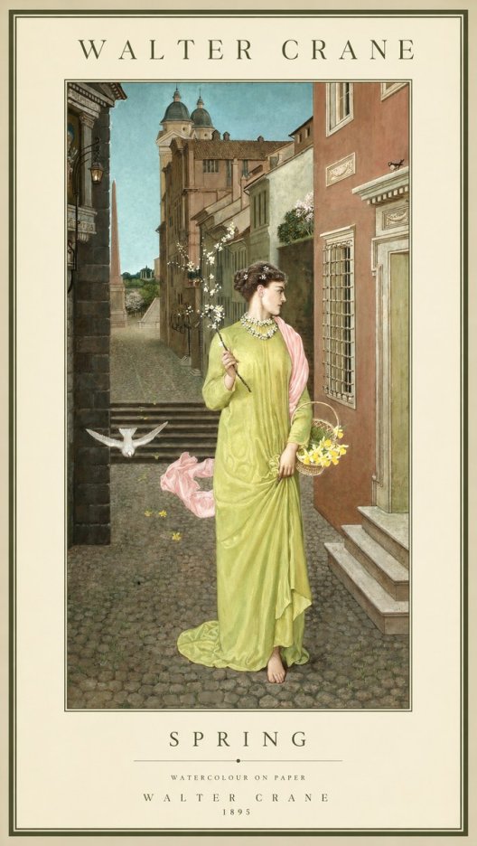 Walter Crane Spring No1 - Juliste