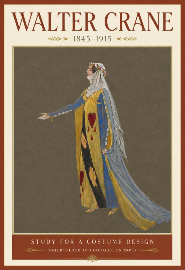 Walter Crane Study for a Costume Design No6 - Juliste