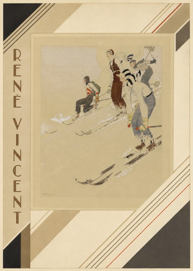 René Vincent Skiers No2 - Juliste