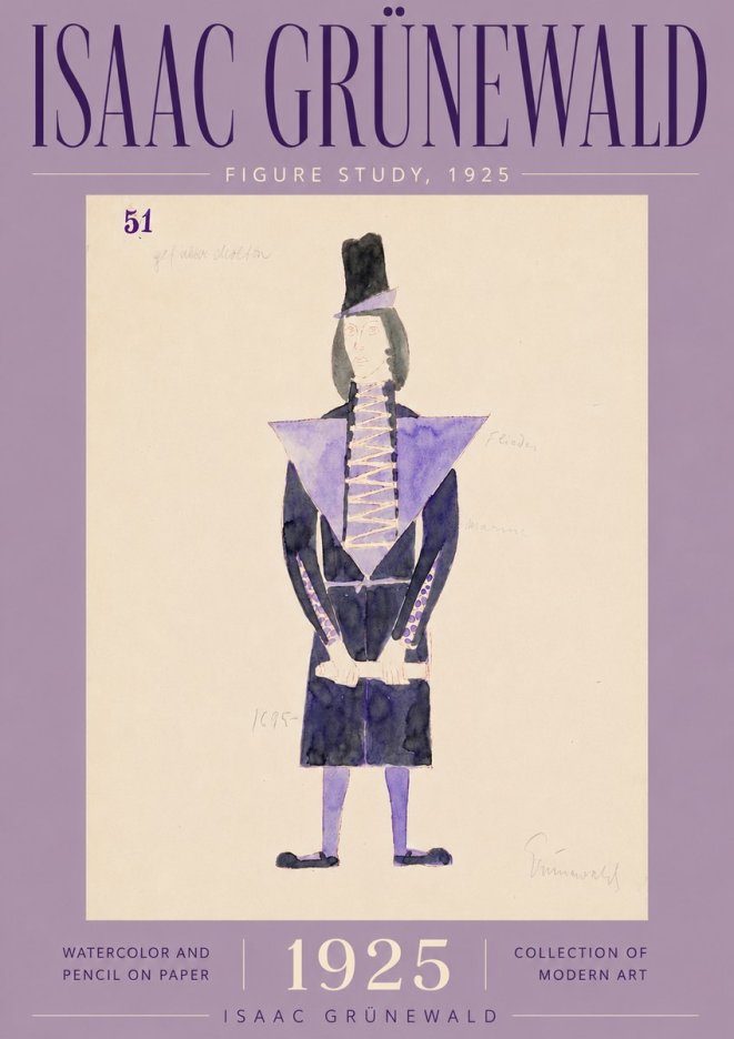 Isaac Grünewald Figure Study, 1925 No5 - Juliste
