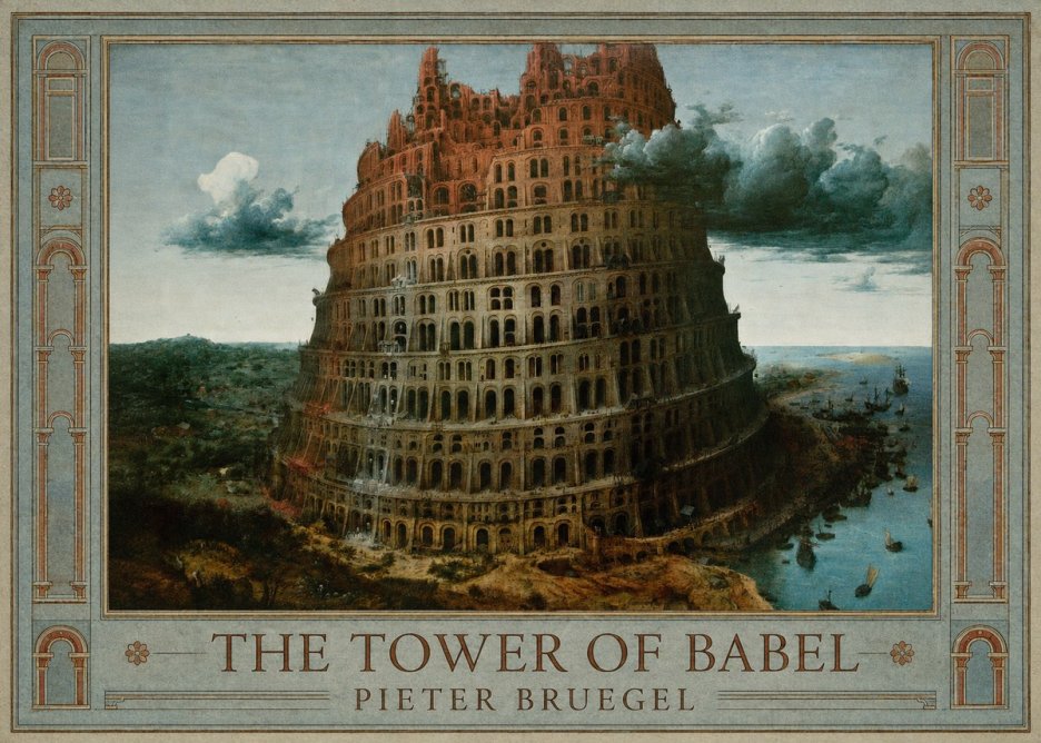 Pieter Bruegel The Tower of Babel XII No1 - Juliste