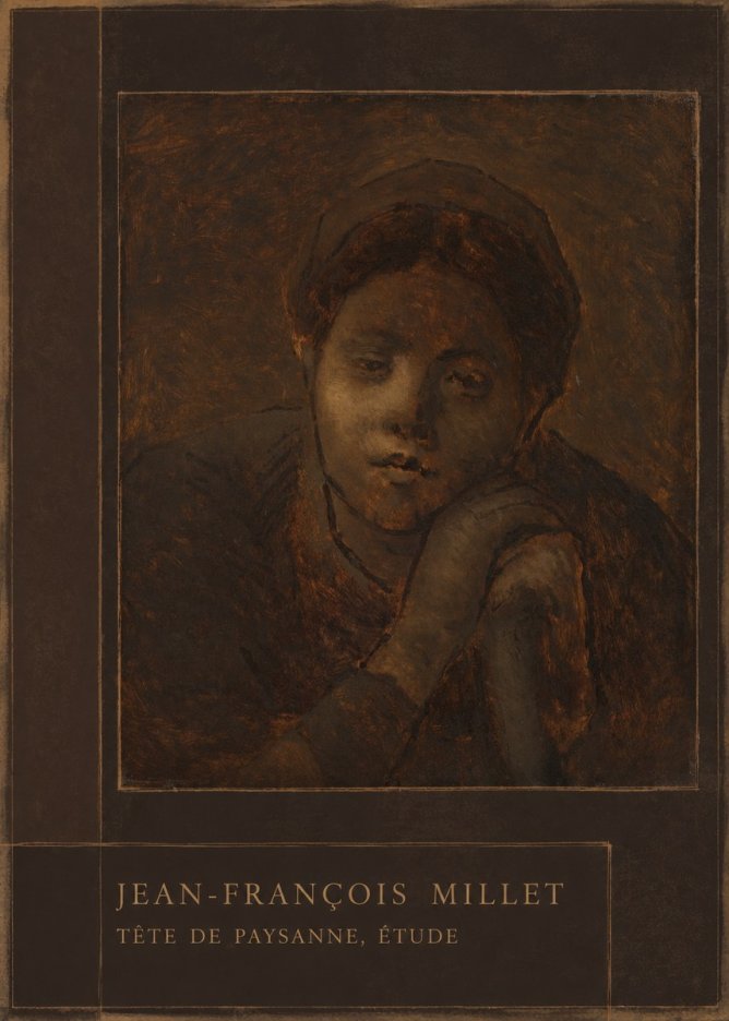 Jean-François Millet Tête De Paysanne, Étude No3 - Juliste