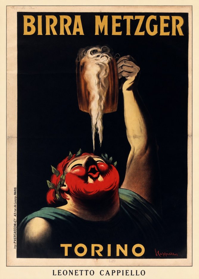Leonetto Cappiello Birra Metzger No5 - Juliste