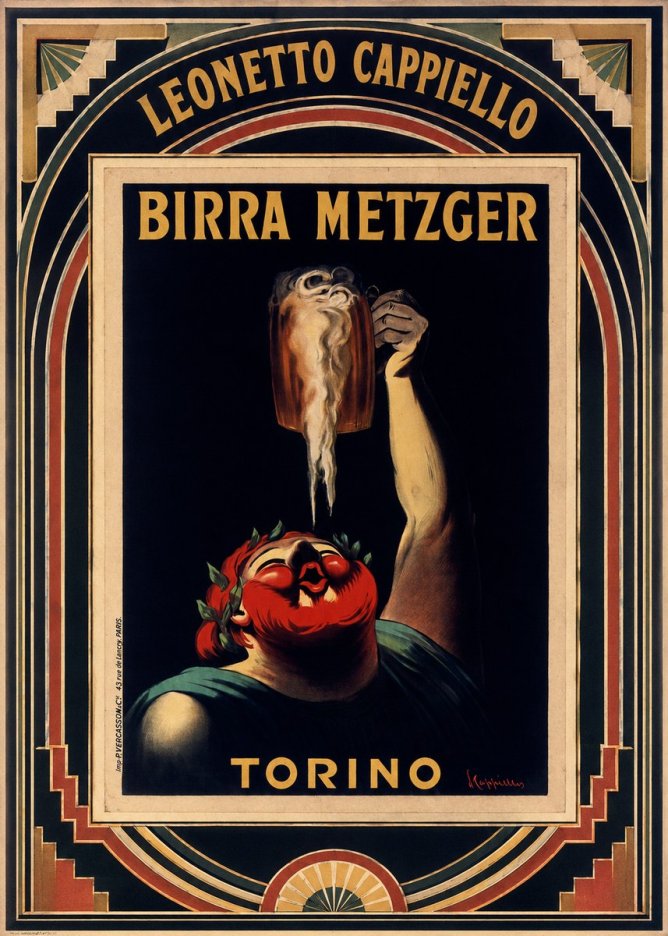 Leonetto Cappiello Birra Metzger No6 - Juliste