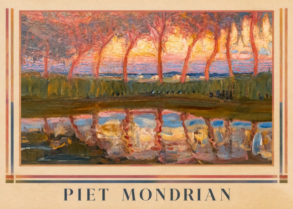 Piet Mondrian Willows No1 - Juliste