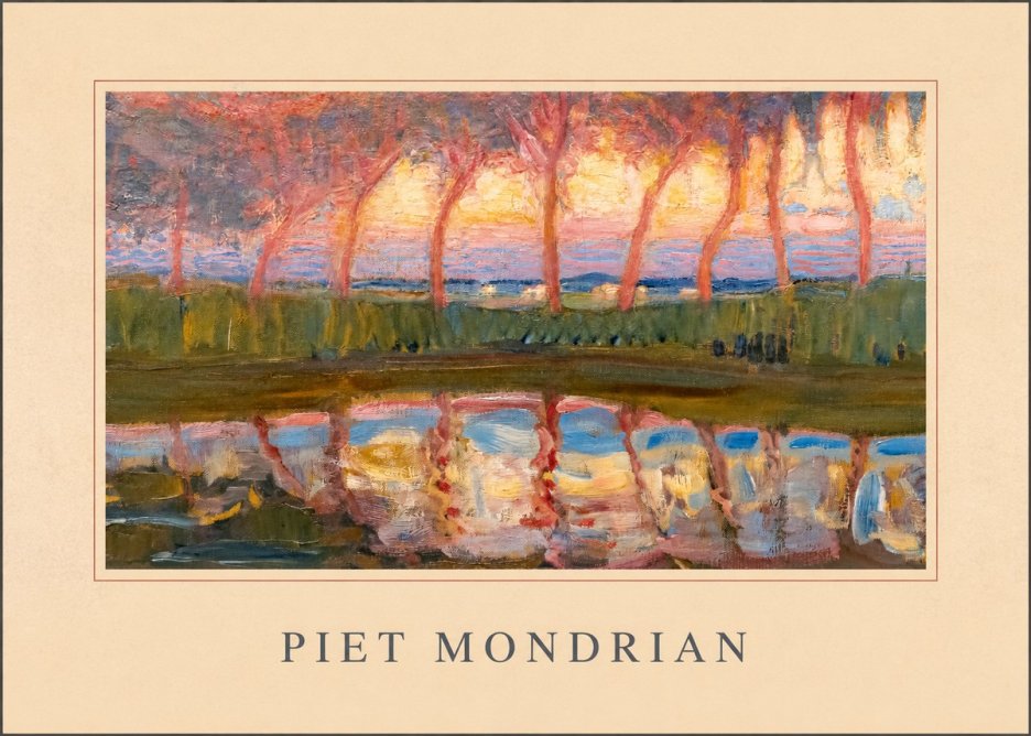 Piet Mondrian Willows No4 - Juliste