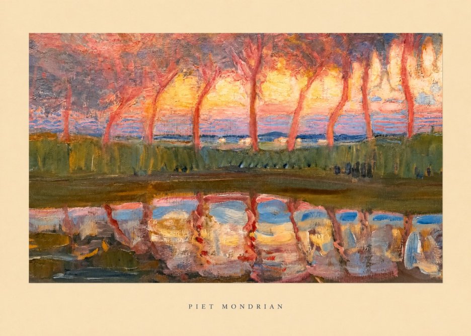 Piet Mondrian Willows No6 - Juliste