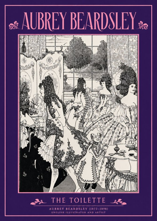 Aubrey Beardsley The Toilette No3 - Juliste