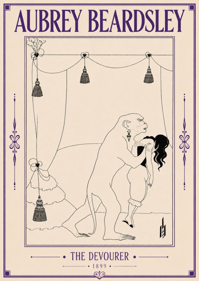 Aubrey Beardsley The Climax No6 - Juliste